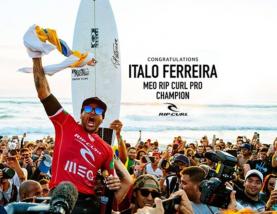 Ítalo Ferreira vence em Peniche e assume liderança do ‘ranking’ mundial de surf