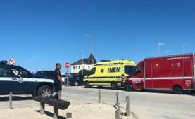 Mulher foi resgatada da água na Praia do Baleal e transportada ao hospital