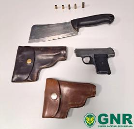 GNR: detido homem na Lourinhã por posse de arma proibida