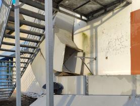 Mau tempo provoca estragos e força o encerramento da piscina da Marteleira 