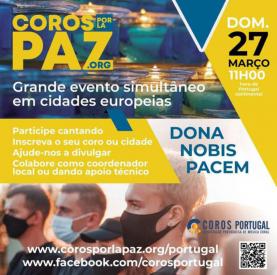 Coro Municipal da Lourinhã associa-se à iniciativa ‘Coros pela Paz’ que decorre este domingo