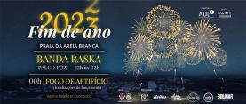 Praia da Areia Branca recebe música e fogo-de-artifício na passagem de ano