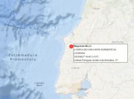 Sismo de 2.5 na escala de Richter registado perto da Lourinhã
