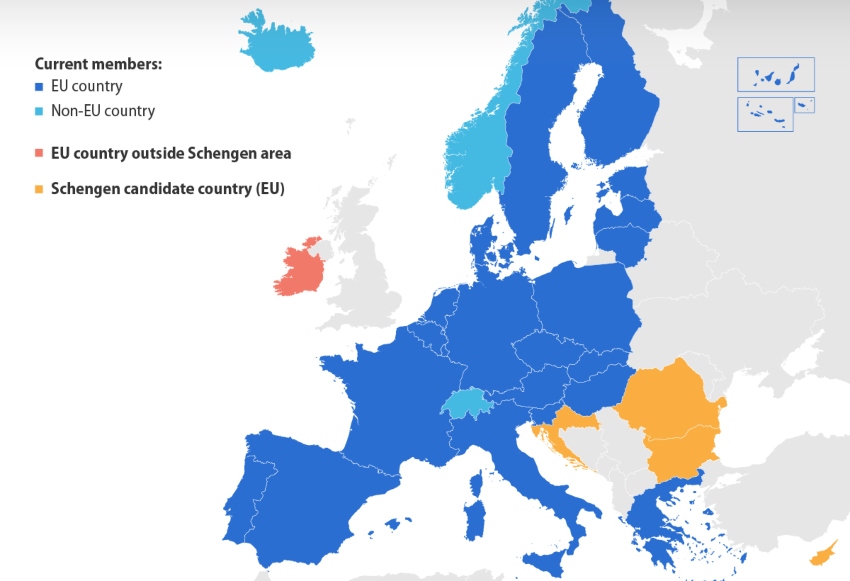 schengen area 2022